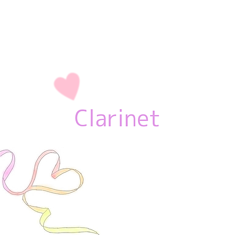 Clarinet ハートの画像(プリ画像)