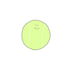 にこちゃん テニスボールの画像2点 完全無料画像検索のプリ画像 Bygmo