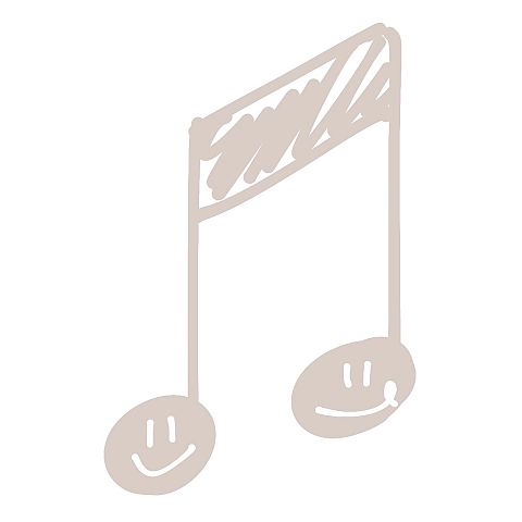 ミュージックアプリアイコン手描きの画像(プリ画像)