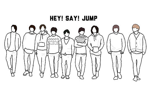 Hey! Say! JUMP 山田涼介 線画の画像 プリ画像