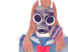 ガスマスク少女 プリ画像