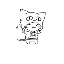 若い 空いている 与える 可愛い 猫 キャラクター Youan Jp