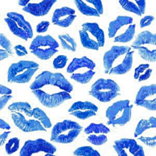 キスマーク 青色 水色 スカイブルーの画像(プリ画像)