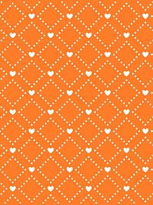 ハートチェック オレンジ 橙色の画像(橙色に関連した画像)