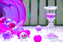 砂時計ビー玉 紫色 パープルの画像(雑貨 アイコンに関連した画像)
