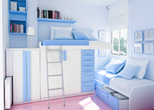 部屋 水色 青色 スカイブルーの画像(irohaに関連した画像)