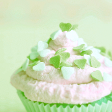 カップケーキ グリーン 緑色 ハートの画像(irohaに関連した画像)