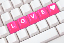 キーボード 桃色 ショッキングピンク ハート Loveの画像(パソコン キーボードに関連した画像)