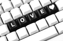 キーボード 黒色 ブラック モノクロ ハート Loveの画像(パソコン キーボードに関連した画像)