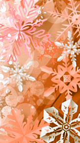雪の結晶 橙色 オレンジ 冬の画像(橙色に関連した画像)