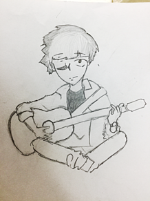 モブサイコ100  モブ（影山茂夫）ギターを弾いてみた！