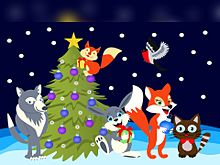 動物たちのクリスマスの画像(ウサギに関連した画像)