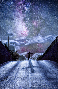 星空を見上げるの画像(ロマンチックに関連した画像)
