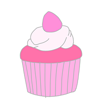 ♡カップケーキ♡の画像(スイーツ イラストに関連した画像)