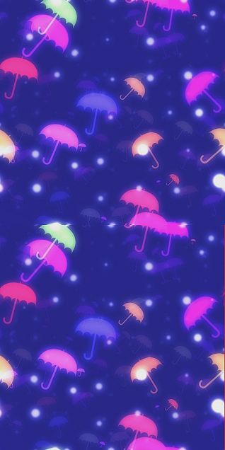 ネオンカラー 雨傘 雨 カラフル パステルの画像 プリ画像