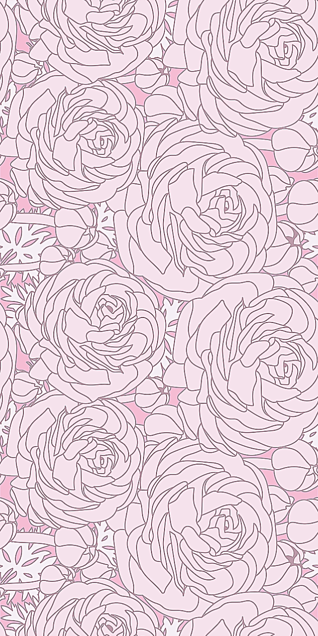 薔薇 バラ ピンク 花柄 花模様 パステルの画像(プリ画像)