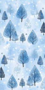 冬景色 雪景色 パステル 水彩画 幻想的の画像(水彩に関連した画像)