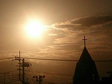 朝陽の画像(教会に関連した画像)