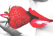strawberryの画像(唇 オシャレに関連した画像)
