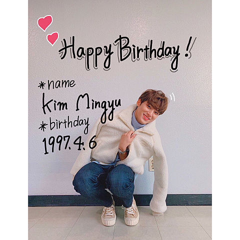 Happy Birthday！Kim Mingyuの画像(プリ画像)