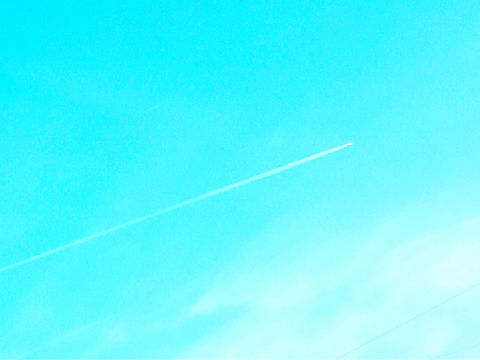 飛行機雲☁️の画像 プリ画像