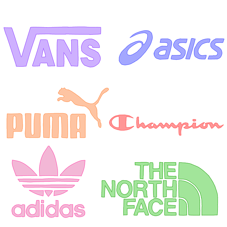 25 ブランド スポーツ 可愛い ロゴ