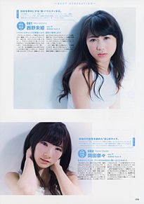 西野未姫 岡田奈々 AKB48選抜総選挙公式ガイドブック2015の画像(岡田奈々 akb48に関連した画像)