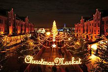 クリスマスマーケットの画像(レンガに関連した画像)