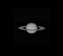 土星 白黒