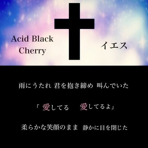 Acid Black Cherry  イエスの画像(プリ画像)