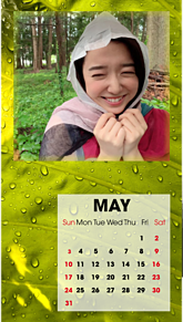 上白石萌音    5月のカレンダー プリ画像