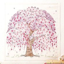 桜の刺繍  ホビーラホビーレ  写真右下のハートを押してねの画像(ホビーラホビーレに関連した画像)