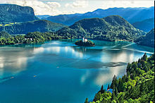 アルプスの瞳ーブレッド湖(Lake Bled)の画像(Lakeに関連した画像)