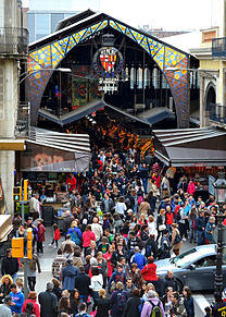 心踊るカラフルな市場ーバルセロナ、スペインの画像(スペイン 旅行に関連した画像)