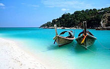 美しい海と空ーリペ島、タイの画像(タイランに関連した画像)