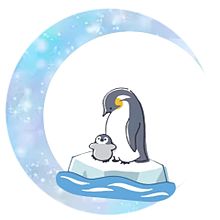 ペンギンで月加工してみた🐧 プリ画像