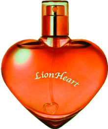 ライオンハート 橙色 オレンジ 香水ボトルの画像(透明加工に関連した画像)