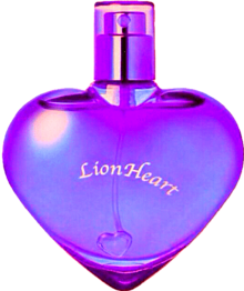 ライオンハート 紫色 パープル 香水ボトルの画像(透明加工に関連した画像)
