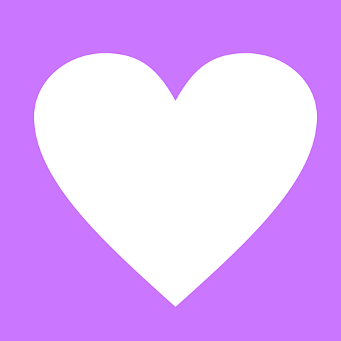 ハート紫の画像(プリ画像)