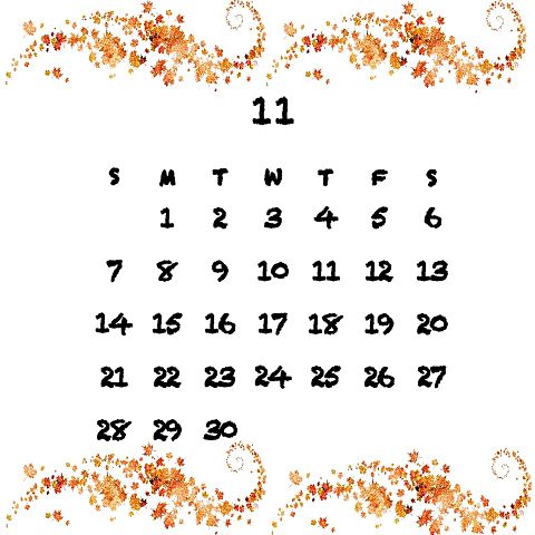 カレンダー 11月の画像328点 完全無料画像検索のプリ画像 Bygmo