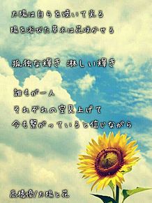 高橋優『太陽と花』 プリ画像