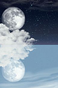 別世界に繋がる月...。今宵は満月の画像(星/月/雲/宇宙/星空に関連した画像)