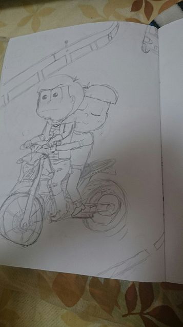 トドカラでバイクの二人乗りの画像(プリ画像)