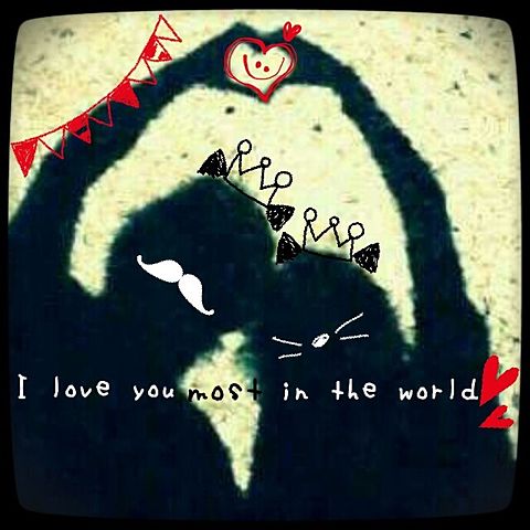 I love you most in the worldの画像(プリ画像)