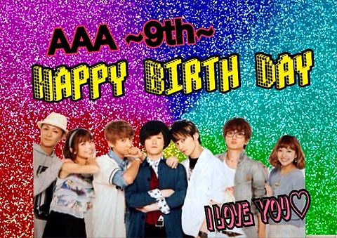 AAA 9th Happy birth dayの画像(プリ画像)