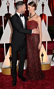 Oscars2015 Adam Levine Behati Prinslooの画像(AdamLevineに関連した画像)