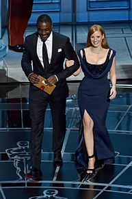 Oscars2015 Idris Elba Jessica Chastainの画像(jessicachastainに関連した画像)