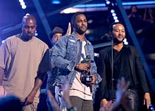 MTV VMA 2015 Big Sean Kanye West John Legendの画像(VMA2015に関連した画像)