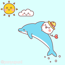 イルカにのってジャンプする、ぽにゅぷに❤❤❤の画像(にのに関連した画像)