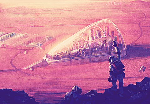 人類火星移住の画像(プリ画像)